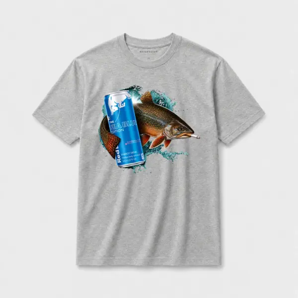 Juneberry rush brook trout t shirt gray20juneberry20rush20brook20trout.webp