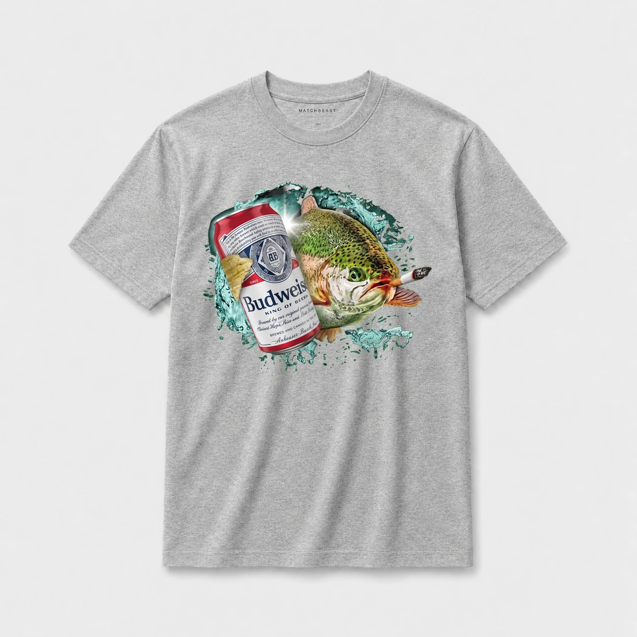 King lager trout smoke t shirt gray20king20lager20trout20smoke.webp