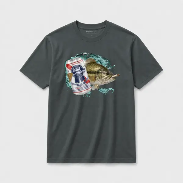 Largemouth bass blue ribbon joint t shirt dark20gray20largemouth20bass20blue20ribbon20joint.webp