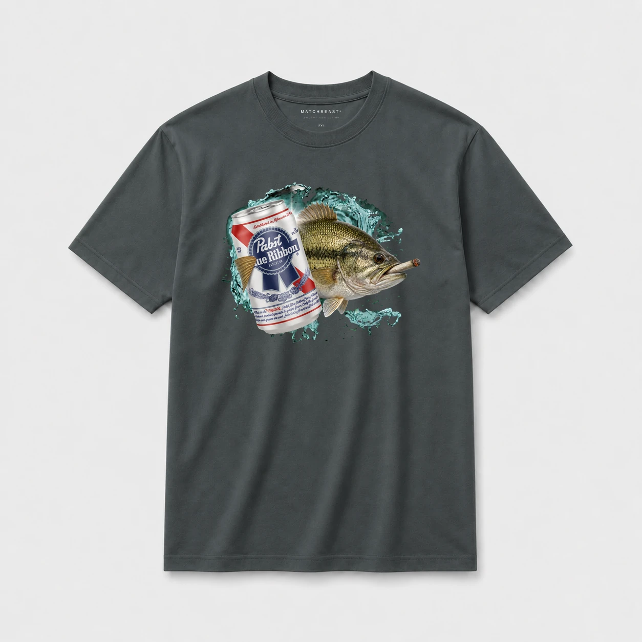 Largemouth bass blue ribbon joint t shirt dark20gray20largemouth20bass20blue20ribbon20joint.webp
