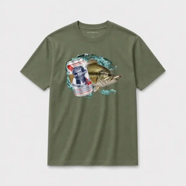 Largemouth bass blue ribbon joint t shirt olive20green20largemouth20bass20blue20ribbon20joint.webp