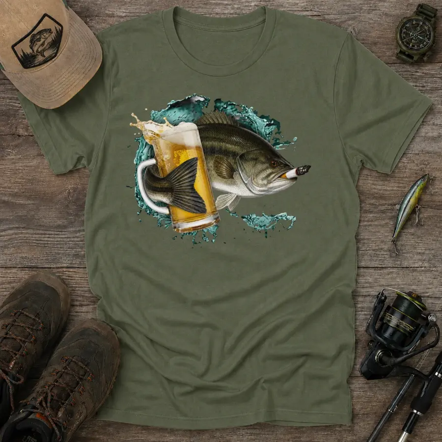 Largemouth cold catch t shirt green20largemouth20cold20catch.webp
