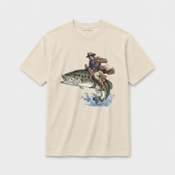 Largemouth rider t shirt light20sand20largemouth20rider.webp