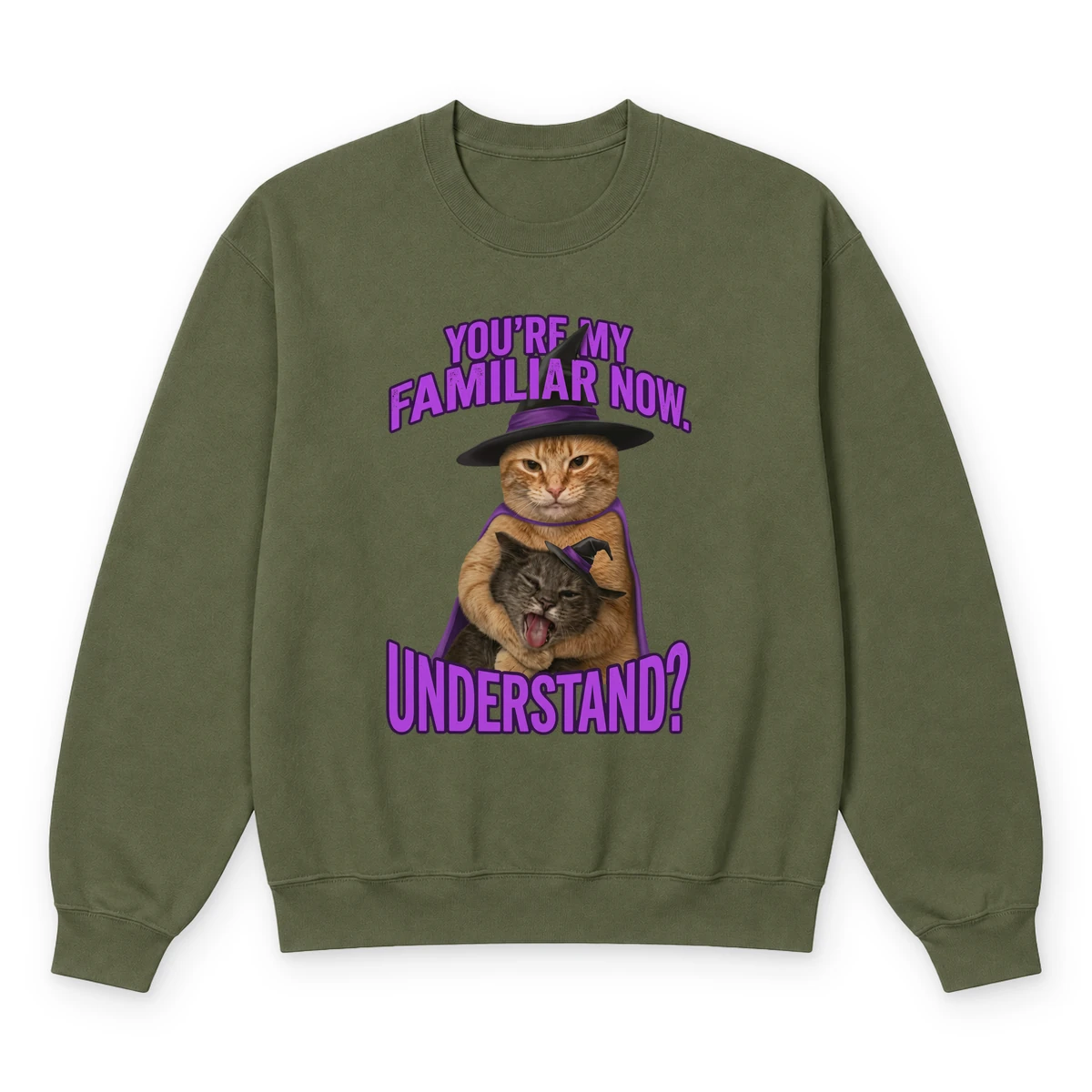 My familiar sweatshirt olive20my20familiar.webp