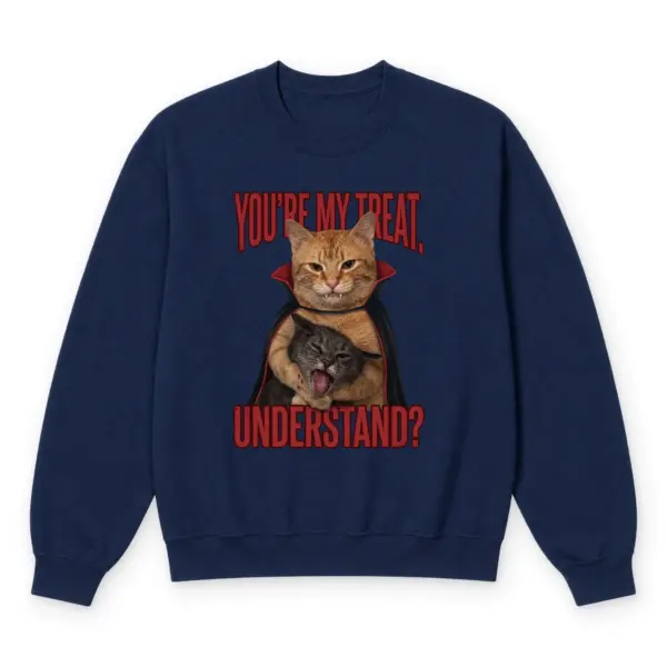 My treat sweatshirt navy20my20treat.webp