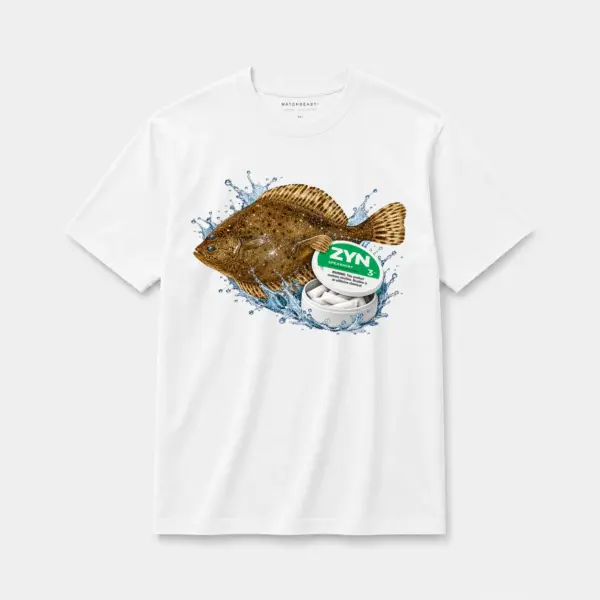 Nic pouch flounder t shirt white20nic20pouch20flounder.webp