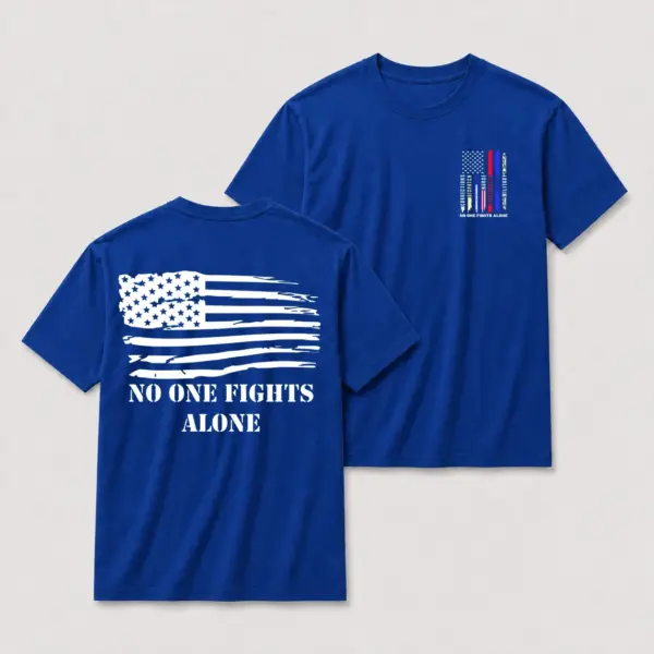 No one fights alone tribute oversize tee blue20no20one20fights20alone20tribute20t shirt.webp