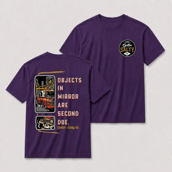 Objects in mirror firefighter oversize tee purple20objects20in20mirror20firefighter20t shirt.webp