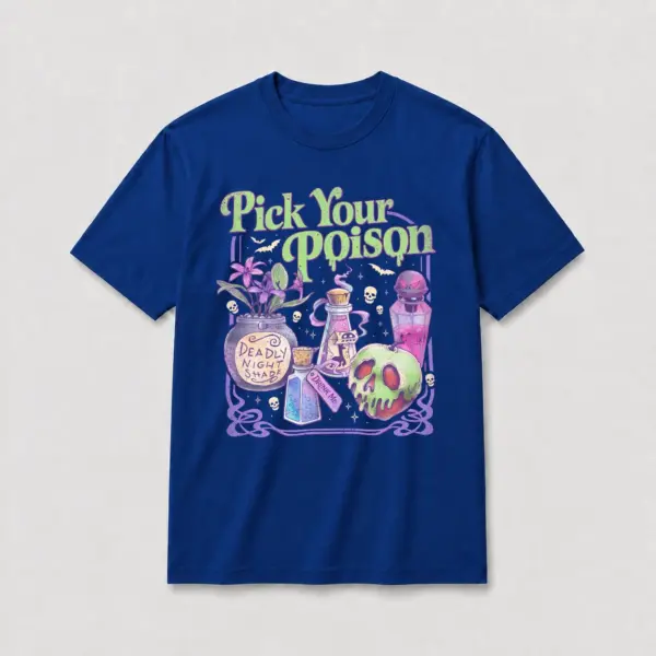 Pick your poison t shirt blue20pick20your20poison.webp