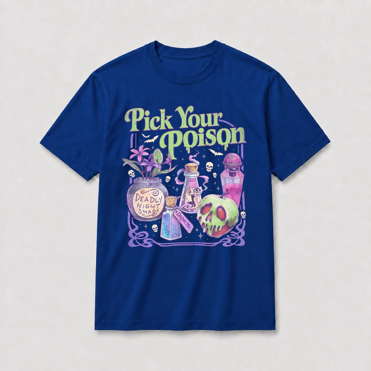 Pick your poison t shirt blue20pick20your20poison.webp
