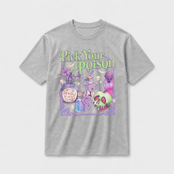 Pick your poison t shirt gray20pick20your20poison.webp