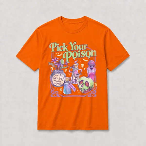 Pick your poison t shirt orange20pick20your20poison.webp