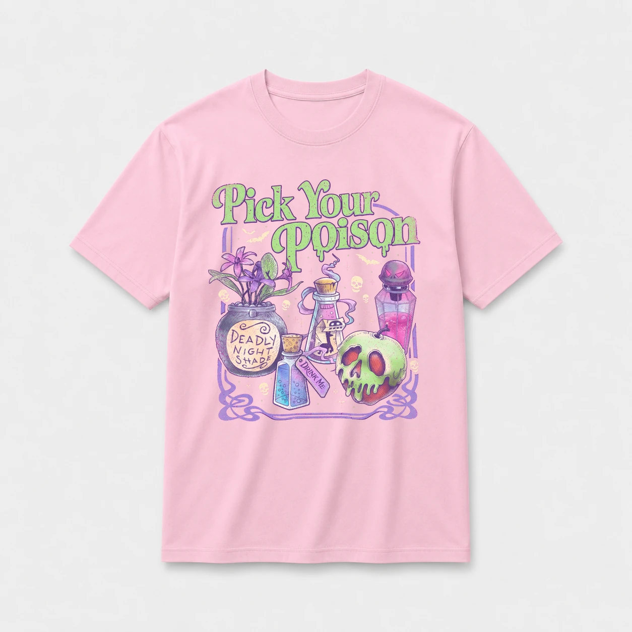 Pick your poison t shirt pink20pick20your20poison.webp