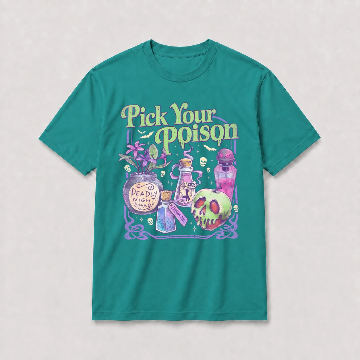 Pick your poison t shirt teal20pick20your20poison.webp