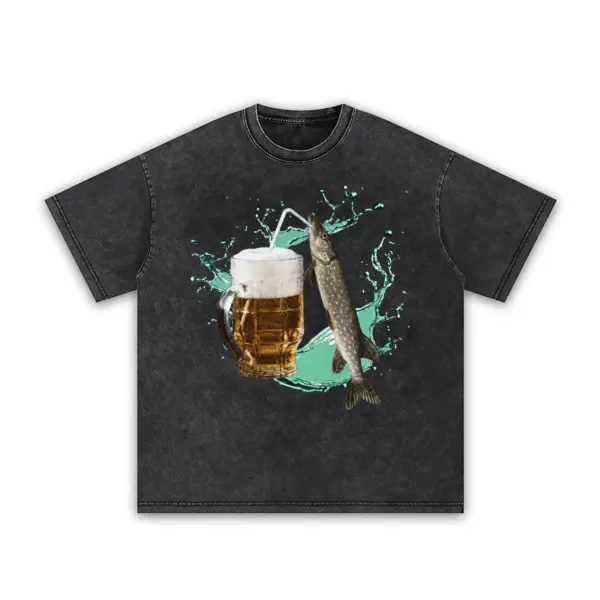 Pike beer premium t shirt washed20black20pike beer.webp