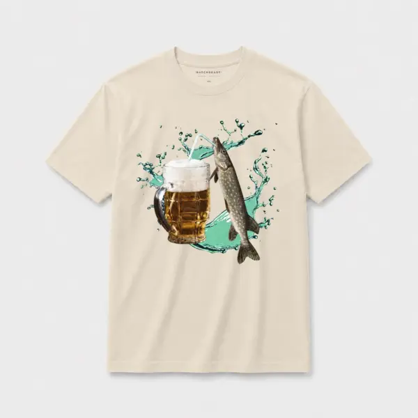 Pike beer t shirt light20sand20pike beer.webp