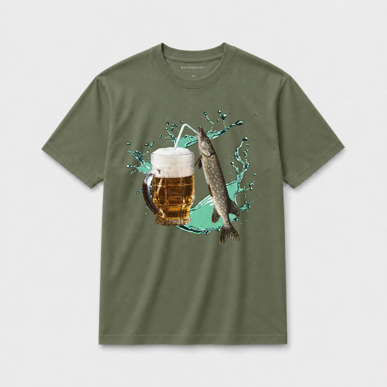 Pike beer t shirt olive20green20pike beer.webp
