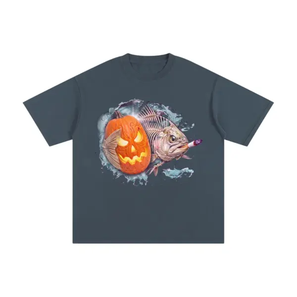Pumpkin bones trout smoke premium t shirt blue 120pumpkin20bones20trout20smoke.webp