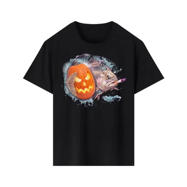 Pumpkin bones trout smoke t shirt black 120pumpkin20bones20trout20smoke.webp