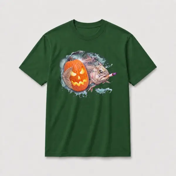 Pumpkin bones trout smoke t shirt green20pumpkin20bones20trout20smoke.webp