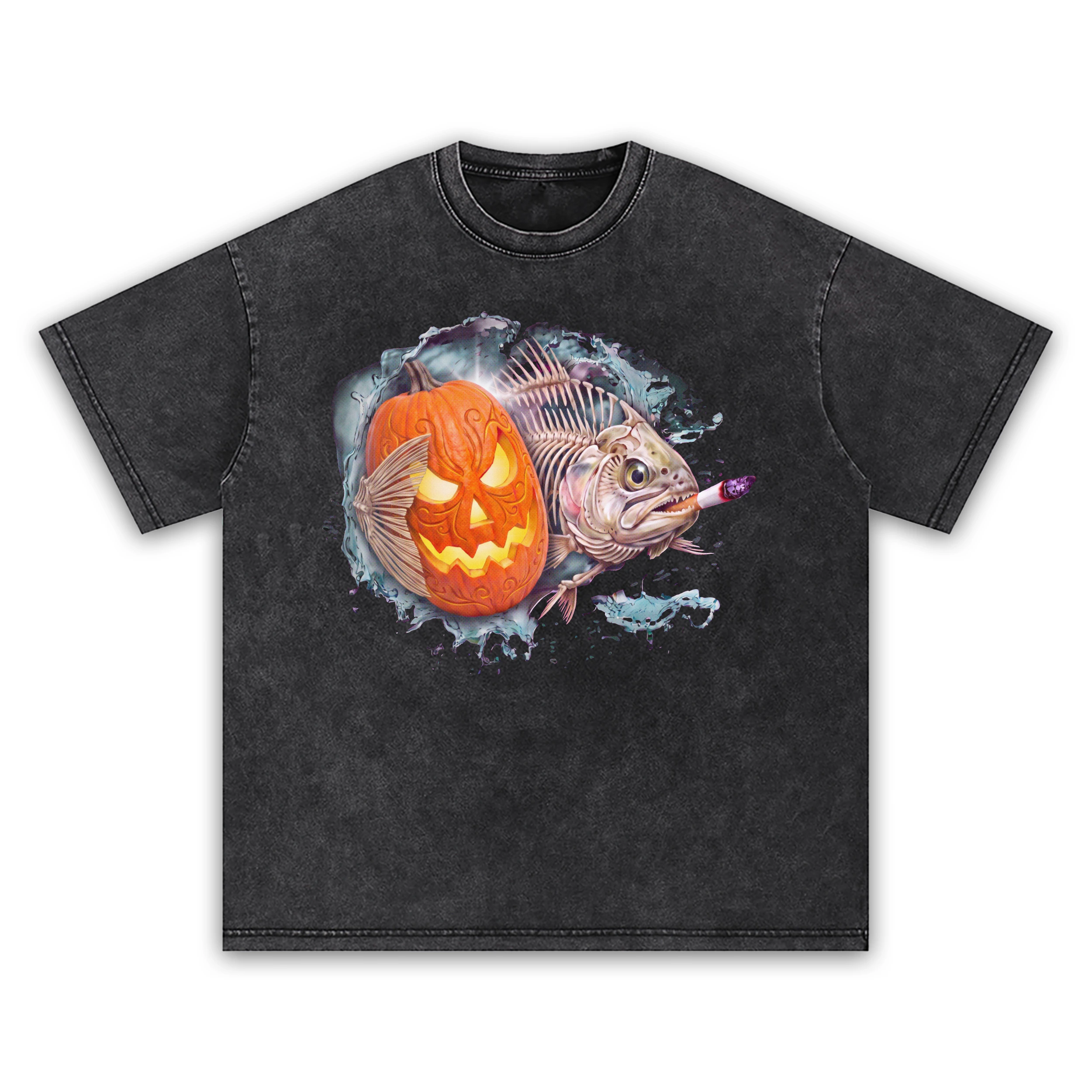 Pumpkin bones trout smoke vintage t shirt washed20black20pumpkin20bones20trout20smoke.webp