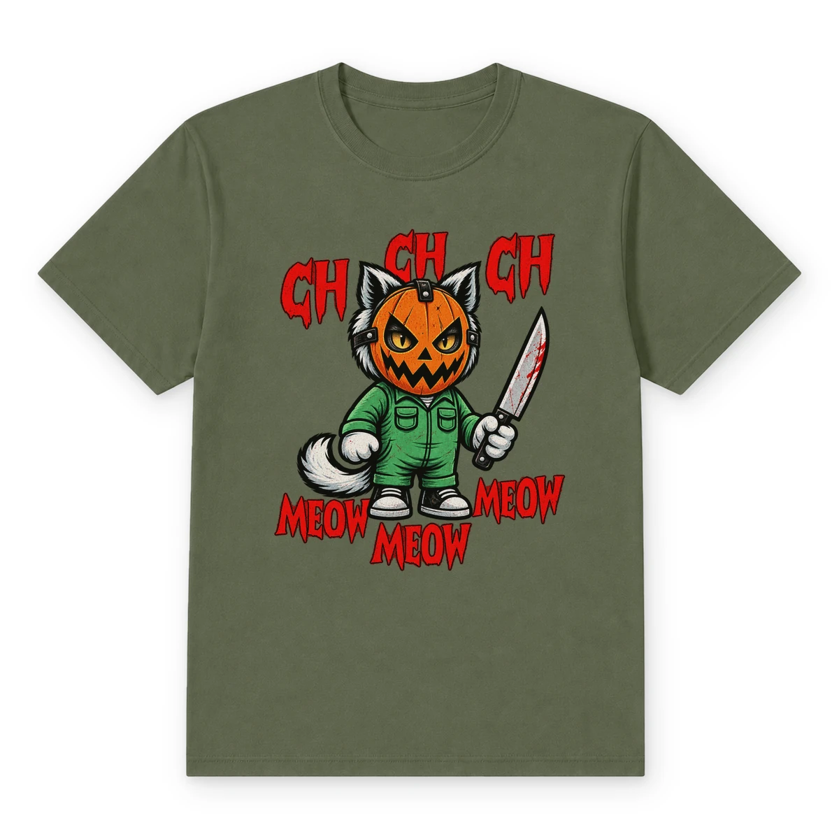 Pumpkin prowler cat t shirt olive20pumpkin20prowler20cat.webp