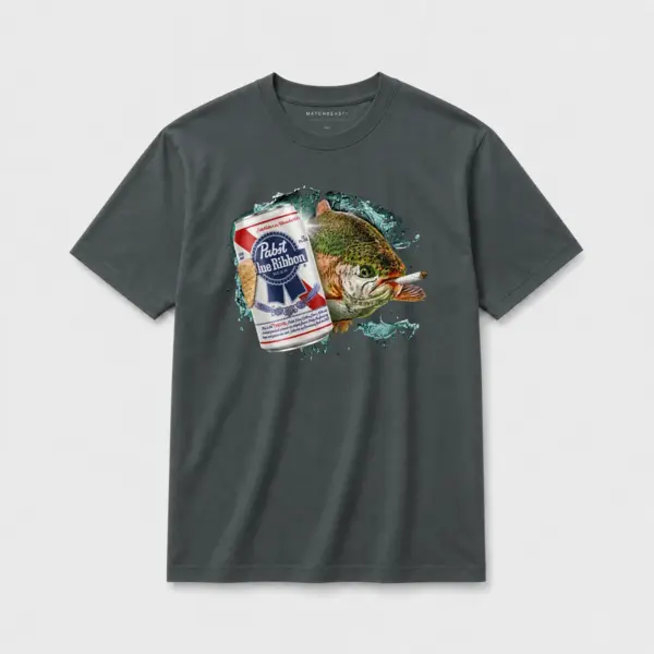 Rainbow trout blue ribbon joint t shirt dark20gray20rainbow20trout20blue20ribbon20joint.webp