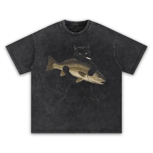 Redfish bandit t shirt washed20black20redfish20bandit.webp