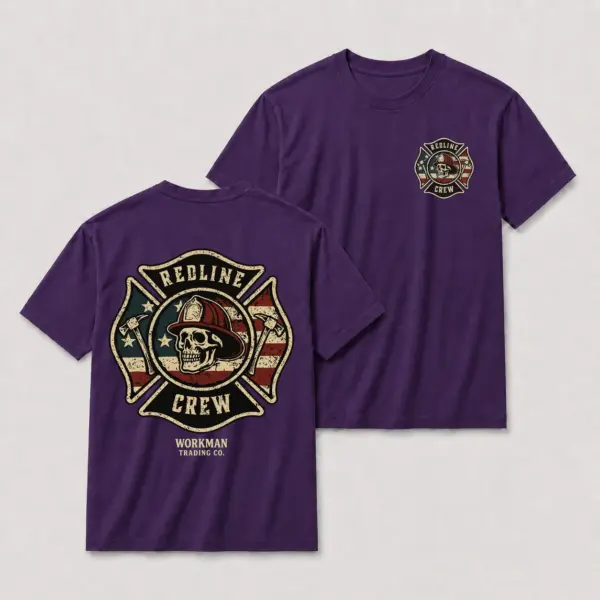 Redline crew firefighter oversize tee purple20redline20crew20firefighter20graphic20t shirt.webp
