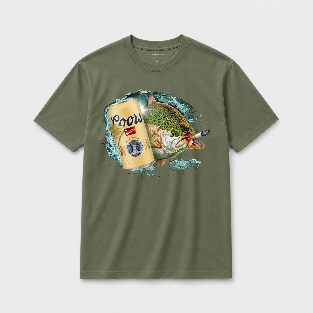 Rocky gold trout t shirt olive20green20rocky20gold20trout.webp