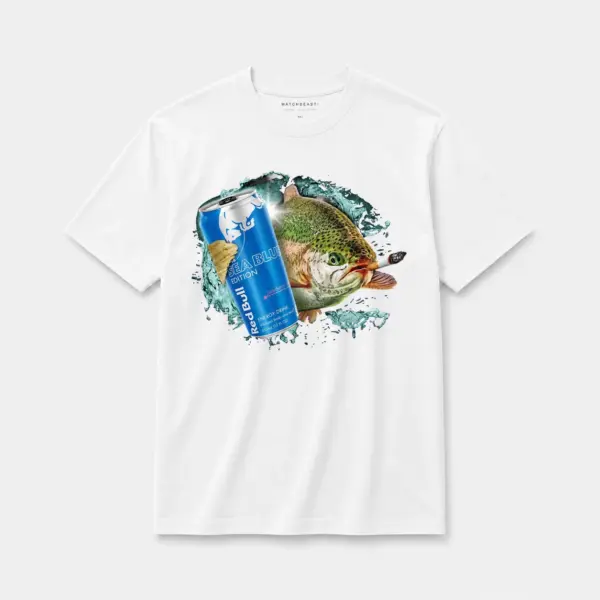 Sea blue trout smoke t shirt white20sea20blue20trout20smoke.webp