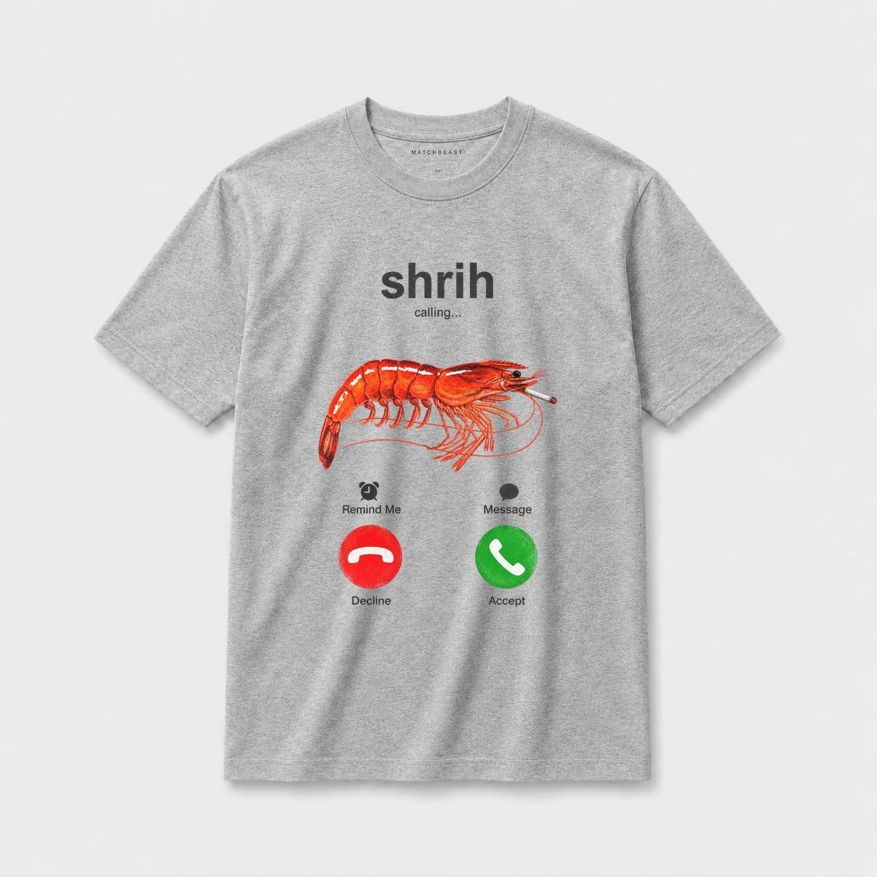 Shrih calling t shirt gray20shrih calling 1.webp