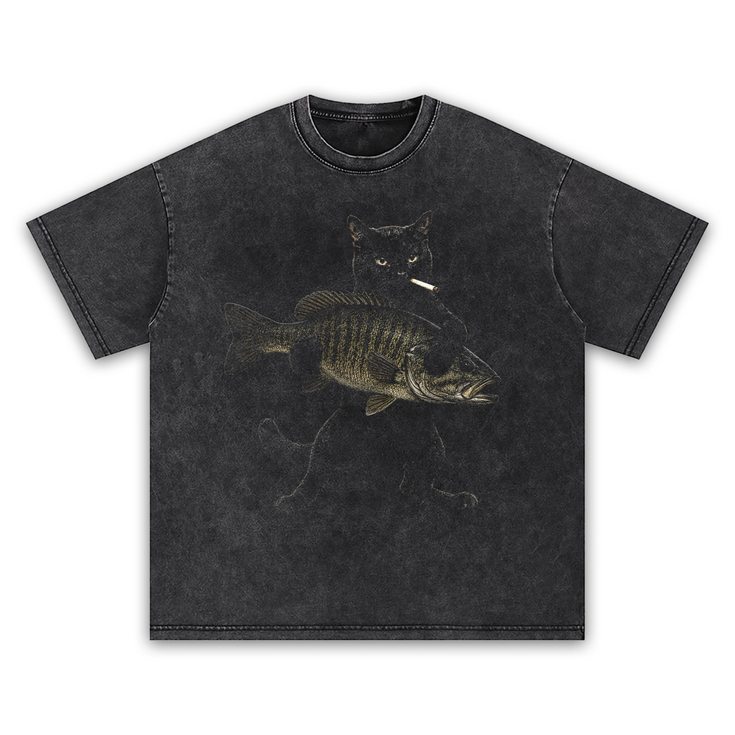 Smallmouth bandit t shirt washed20black20smallmouth20bandit.webp