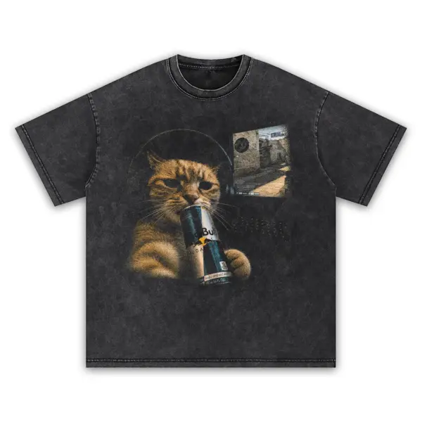 Sugarfree boost gamer cat t shirt washed20black20sugarfree20boost20gamer20cat20t shirt.webp
