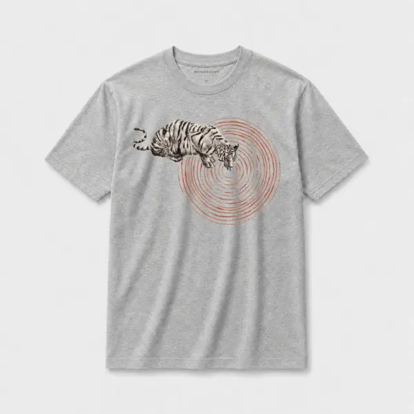 Tiger spiral t shirt gray2002.webp