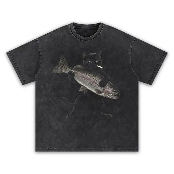 Trout bandit t shirt washed20black20trout20bandit.webp