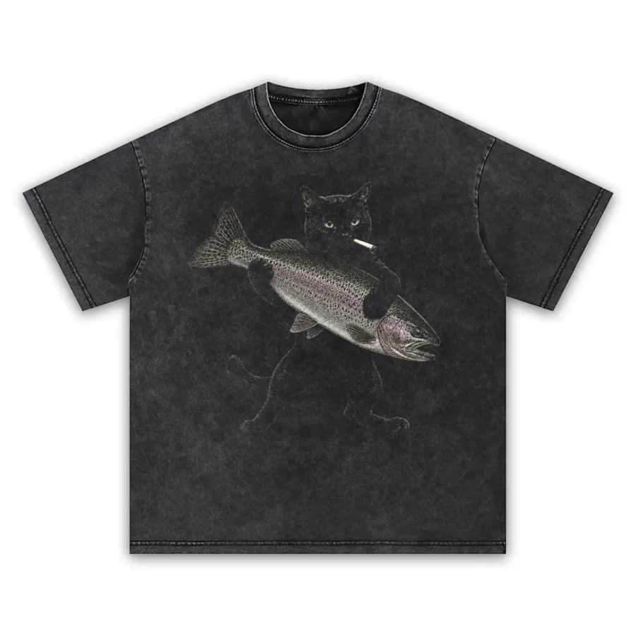 Trout bandit t shirt washed20black20trout20bandit.webp