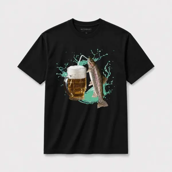 Trout beer 2 t shirt black20trout beer 2.webp