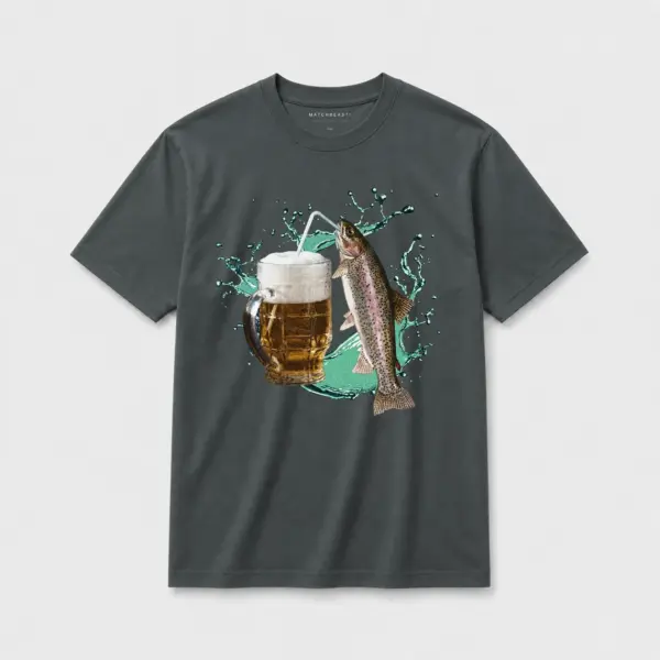 Trout beer 2 t shirt dark20gray20trout beer 2.webp