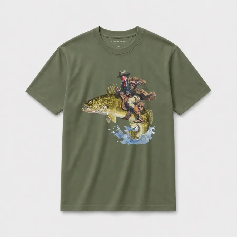 Walleye rider t shirt olive20green20walleye20rider.webp