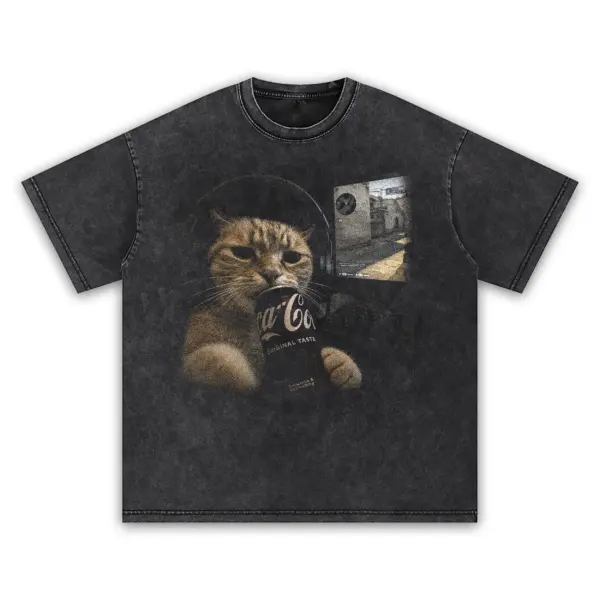 Zero rush gamer cat t shirt washed20black20zero20rush20gamer20cat20t shirt.webp