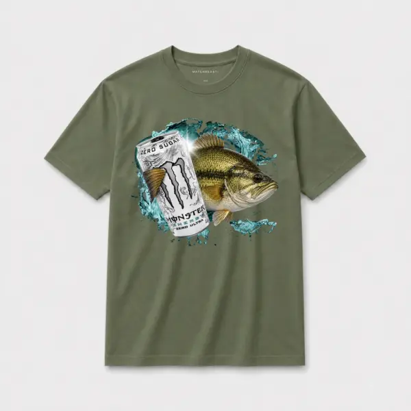 Zero sugar bass t shirt olive20green20zero20sugar20bass.webp
