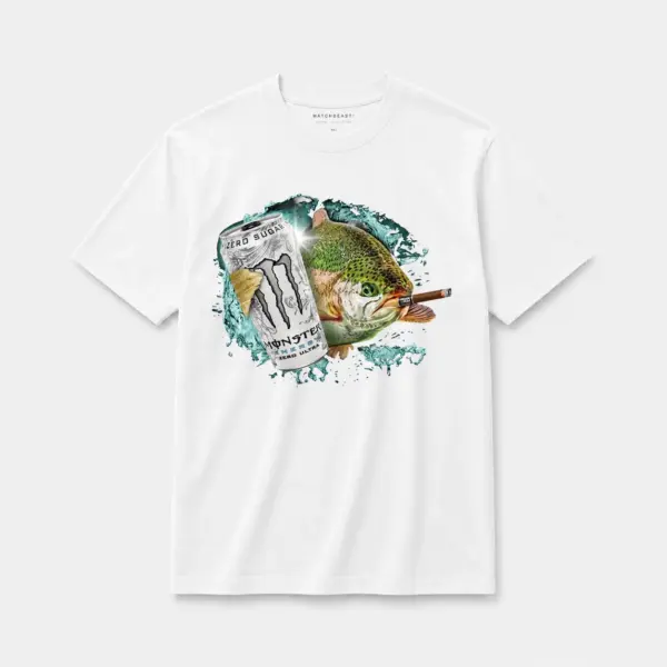 Zero sugar black and mild trout oversize tee white20zero20sugar20black20and20mild20trout.webp