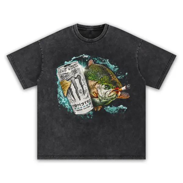 Zero sugar full send trout vintage t shirt zero20sugar20full20send20trout20vintage black.webp