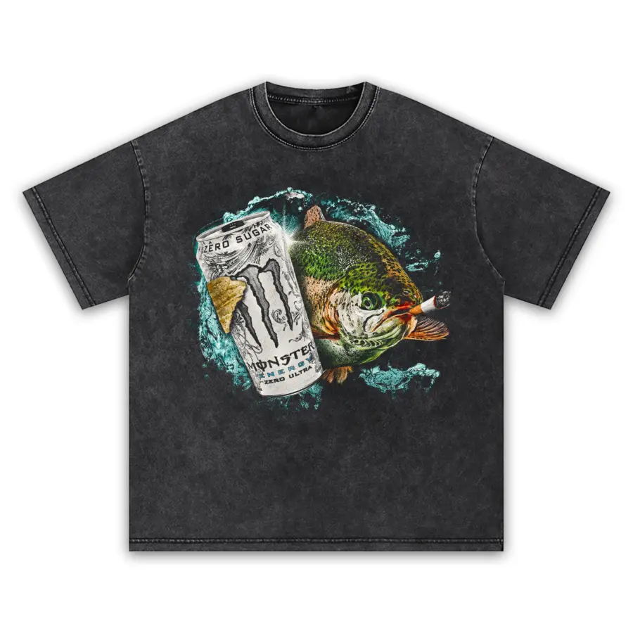 Zero sugar full send trout vintage t shirt zero20sugar20full20send20trout20vintage black.webp