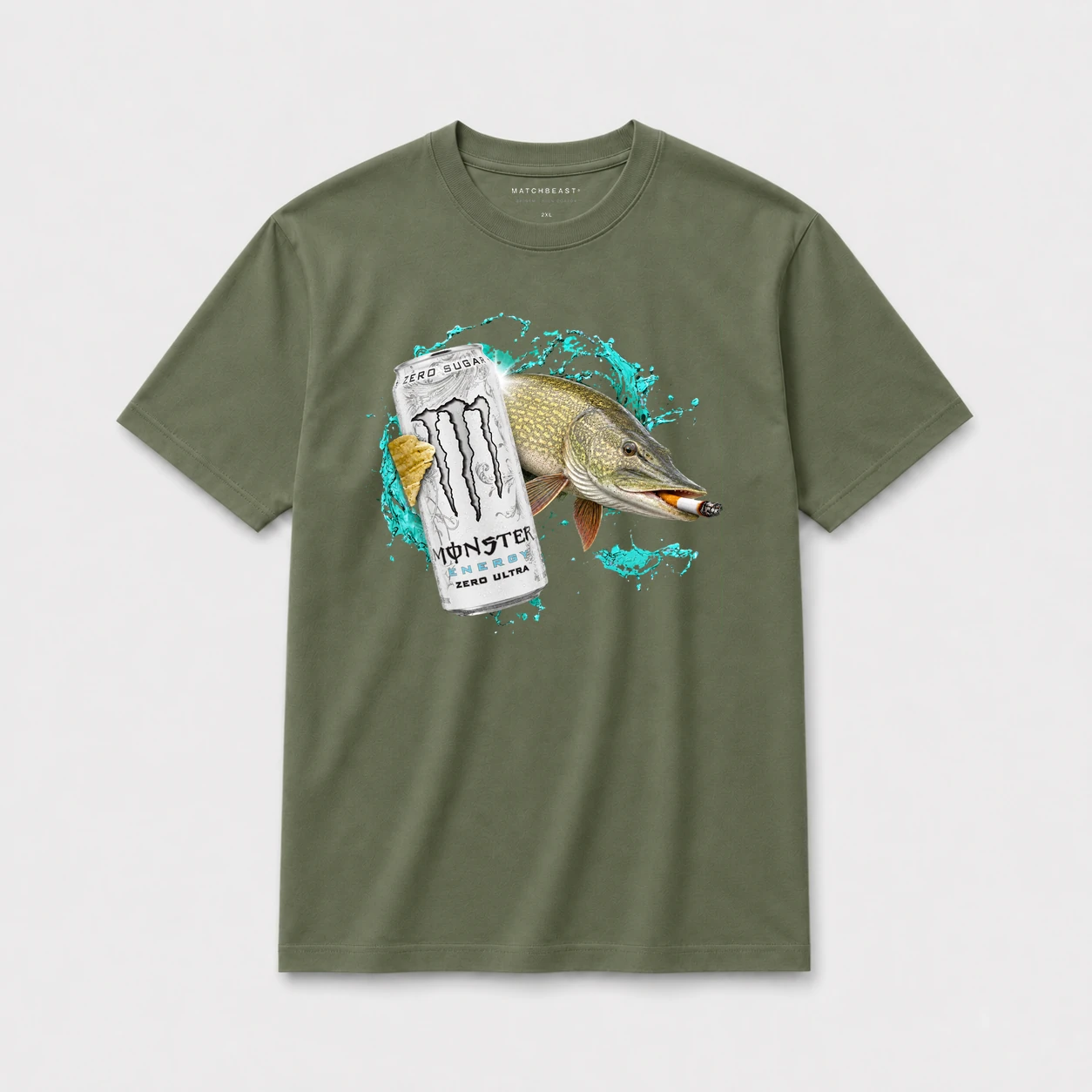 Zero ultra pike smoke t shirt olive green zero ultra pike smoke