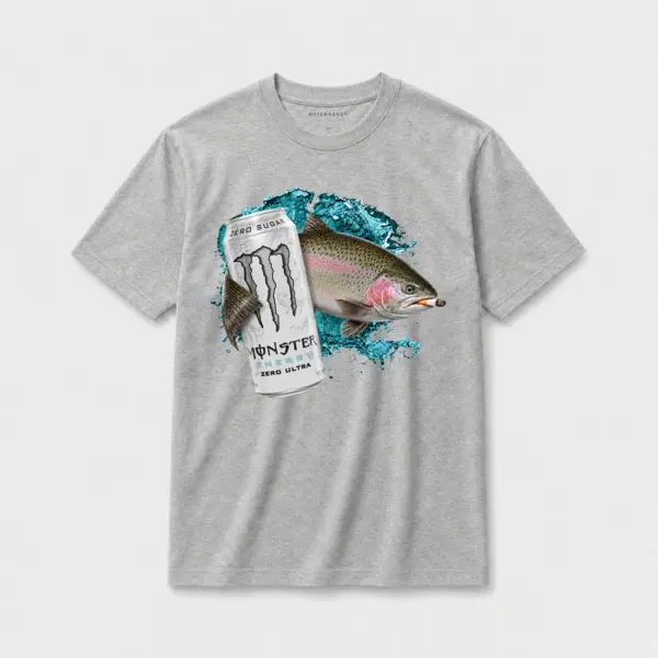 Zero ultra steelhead trout t shirt gray20zero20ultra20steelhead20trout.webp