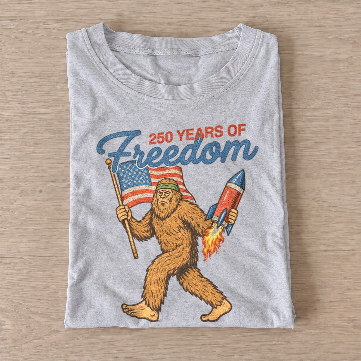 250 years of freedom bigfoot t shirt gray20freedom bigfoot.webp
