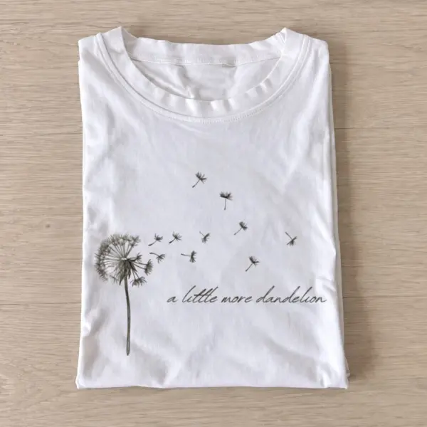 A little more dandelion t shirt white20little more dandelion.webp
