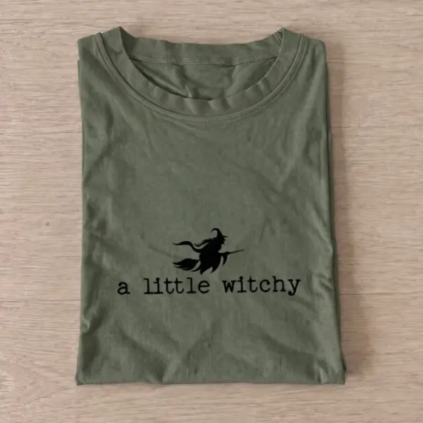 A little witchy t shirt olive20a little witchy.webp
